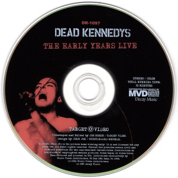 Dead Kennedys : The Early Years Live (DVD)