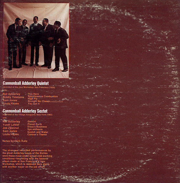 Cannonball Adderley Featuring Nat Adderley : Coast To Coast (2xLP, Comp, Gat)