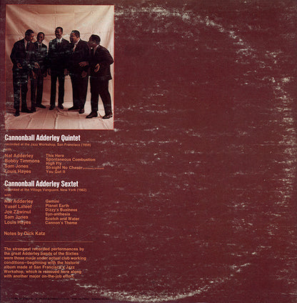 Cannonball Adderley Featuring Nat Adderley : Coast To Coast (2xLP, Comp, Gat)