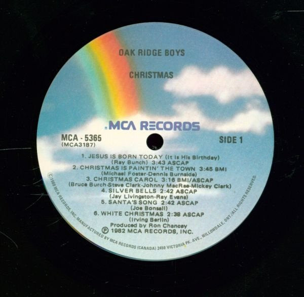 The Oak Ridge Boys : Christmas (LP, Album)