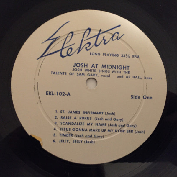 Josh White : Josh At Midnight (LP, Album, 1st)