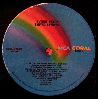 Lynyrd Skynyrd : Nuthin' Fancy (LP, Album, RE)