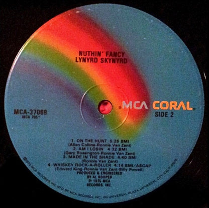 Lynyrd Skynyrd : Nuthin' Fancy (LP, Album, RE)