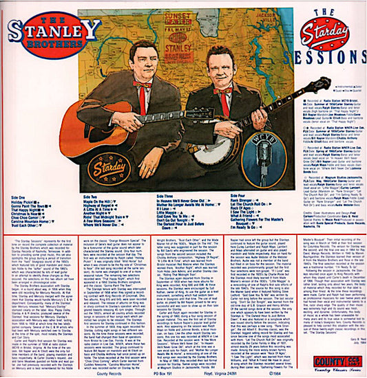 The Stanley Brothers : The Starday Sessions (2xLP, Album, Comp)