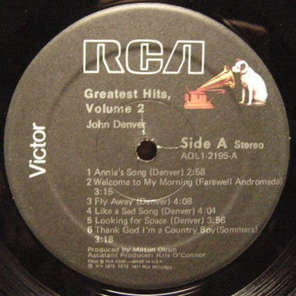 John Denver : John Denver's Greatest Hits Vol. 2 (LP, Comp, RE)