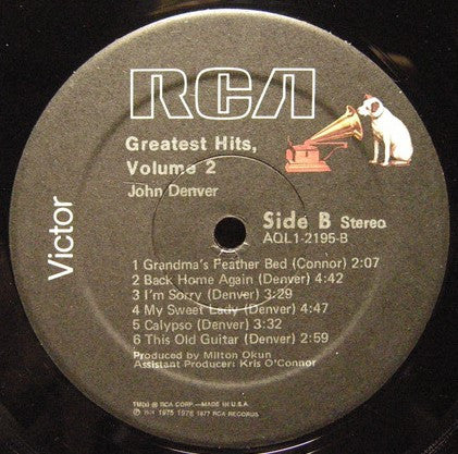 John Denver : John Denver's Greatest Hits Vol. 2 (LP, Comp, RE)