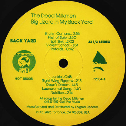 The Dead Milkmen : Big Lizard In My Backyard (LP, Album)