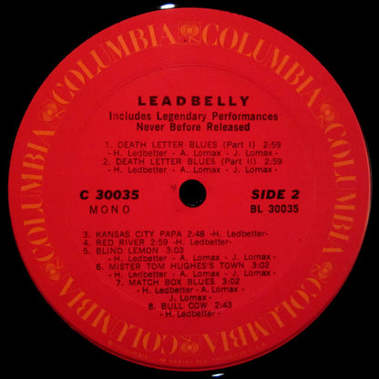 Leadbelly : Leadbelly (LP, Comp, Mono, Ter)