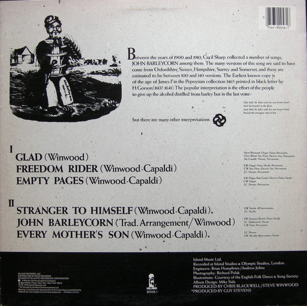 Traffic : John Barleycorn Must Die (LP, Album, RE, Spe)