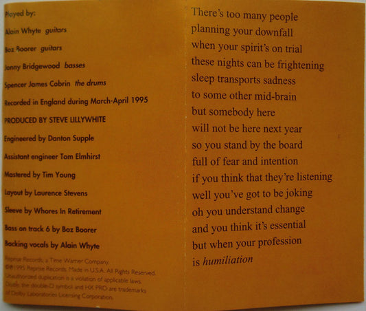 Morrissey : Southpaw Grammar (Cass, Album)