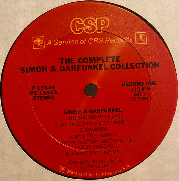 Simon & Garfunkel : The Complete Collection (Box + 5xLP, Comp, Ter)
