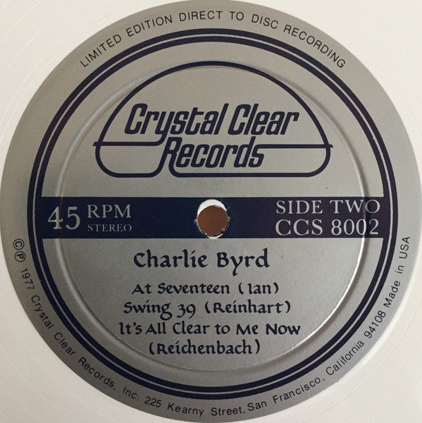 Charlie Byrd : Charlie Byrd (12", Album, Ltd, Whi)