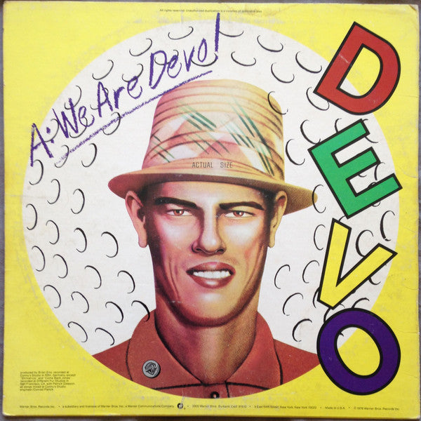 Devo : Q: Are We Not Men? A: We Are Devo! (LP, Album, Gol)