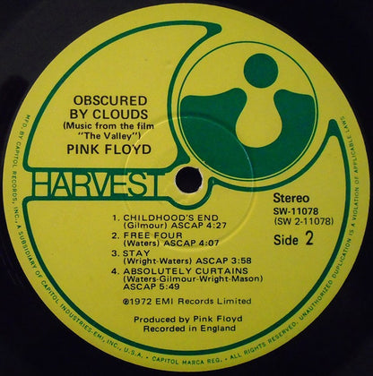 Pink Floyd : Obscured By Clouds (LP, Album, RE, Win)