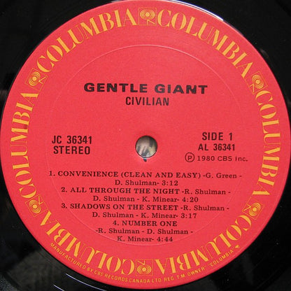 Gentle Giant : Civilian (LP, Album)