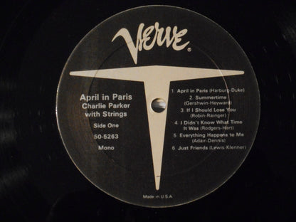 Charlie Parker With Strings : April In Paris (LP, Comp, Mono, RE)
