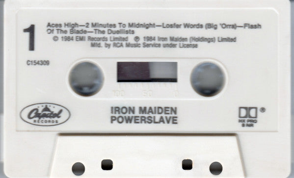 Iron Maiden : Powerslave (Cass, Album, Club, RCA)