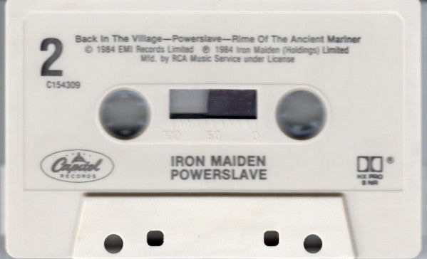 Iron Maiden : Powerslave (Cass, Album, Club, RCA)