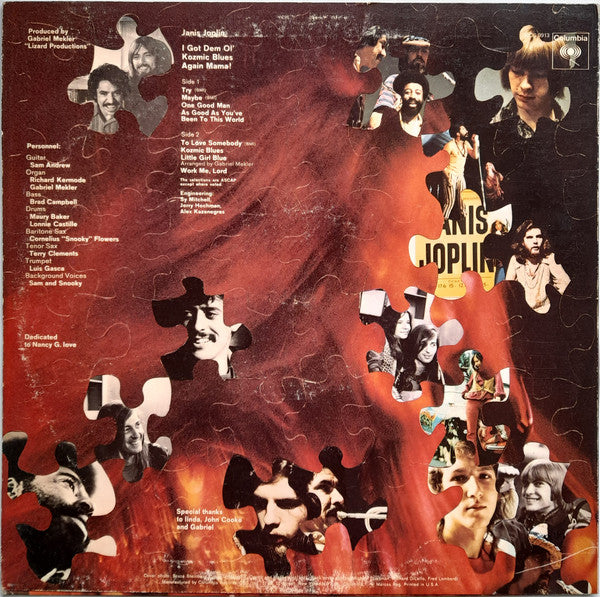 Janis Joplin : I Got Dem Ol' Kozmic Blues Again Mama! (LP, Album, RP)