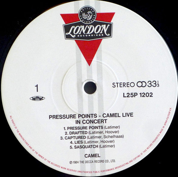 Camel : Pressure Points (LP, Album)