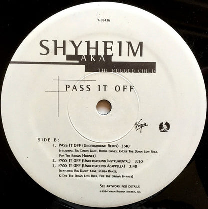 Shyheim AKA The Rugged Child : Pass It Off (12")