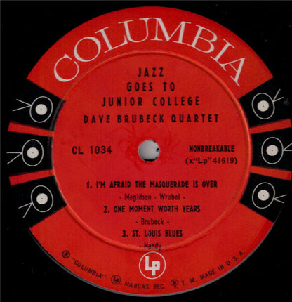 Dave Brubeck Quartet* : Jazz Goes To Junior College (LP, Album, Mono, Bri)