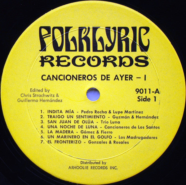 Various : Texas-Mexican Border Music Vol. 6 - Cancioneros De Ayer Part 1 (1920-1930) (LP, Comp)