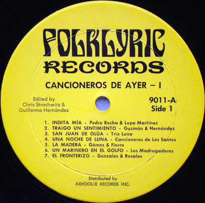 Various : Texas-Mexican Border Music Vol. 6 - Cancioneros De Ayer Part 1 (1920-1930) (LP, Comp)