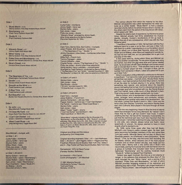 Blue Mitchell : A Blue Time (2xLP, Comp, RM)