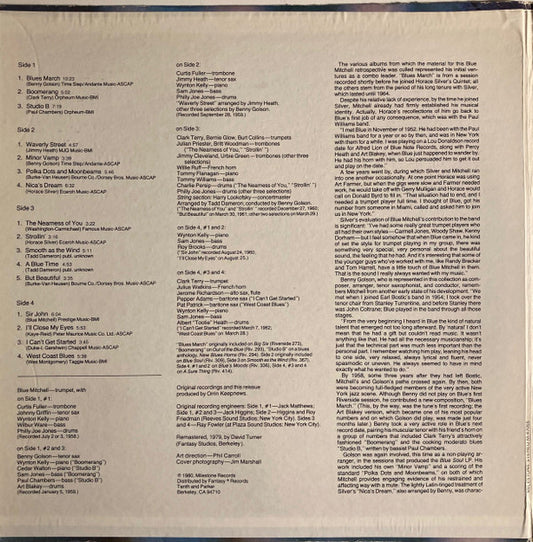 Blue Mitchell : A Blue Time (2xLP, Comp, RM)