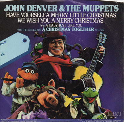 John Denver & The Muppets : Have Yourself A Merry Little Christmas / We Wish You A Merry Christmas (7", Single, Red)