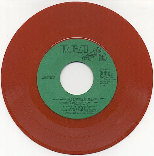 John Denver & The Muppets : Have Yourself A Merry Little Christmas / We Wish You A Merry Christmas (7", Single, Red)