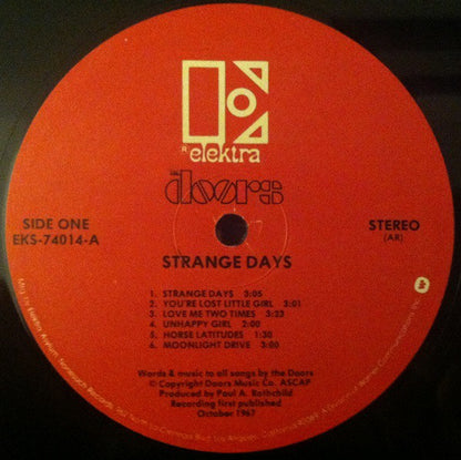 The Doors : Strange Days (LP, Album, RE, RP, AR-)