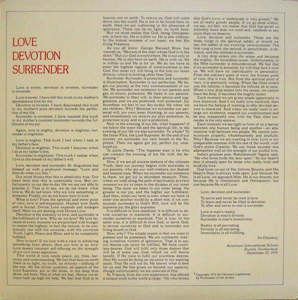 Carlos Santana / Mahavishnu John McLaughlin* : Love Devotion Surrender (LP, Album, Gat)