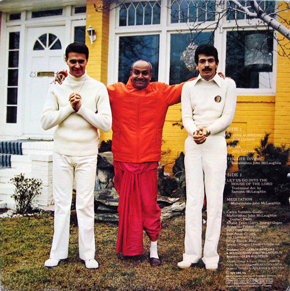 Carlos Santana / Mahavishnu John McLaughlin* : Love Devotion Surrender (LP, Album, Gat)