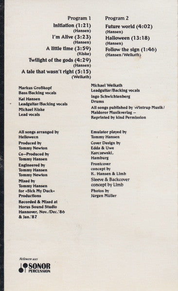 Helloween : Keeper Of The Seven Keys (Part I) (Cass, Album)