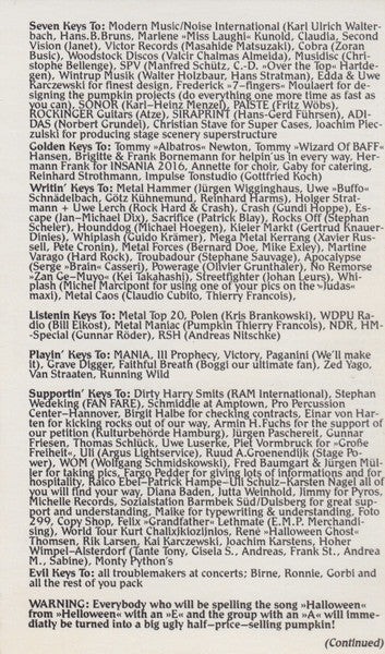 Helloween : Keeper Of The Seven Keys (Part I) (Cass, Album)