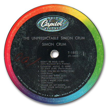 Simon Crum : The Unpredictable Simon Crum (LP, Mono)