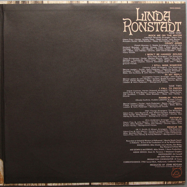 Linda Ronstadt : Linda Ronstadt (LP, Album, Club, Col)