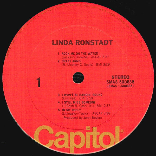 Linda Ronstadt : Linda Ronstadt (LP, Album, Club, Col)