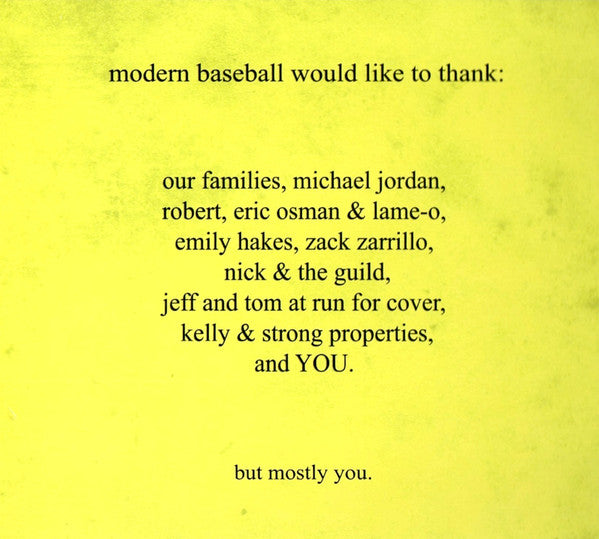 Modern Baseball : Sports (CD, Album)