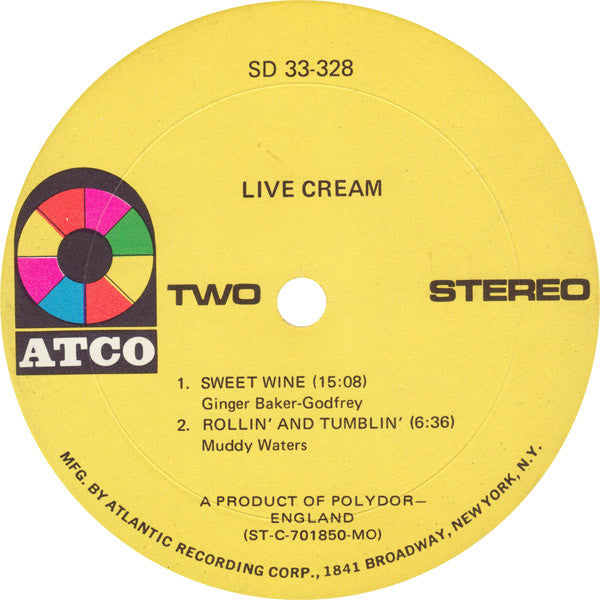 Cream (2) : Live Cream (LP, Album, Mon)