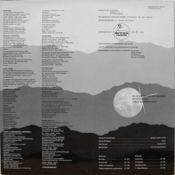 Crystal Ball (4) : Today's Tomorrow's Yesterday (LP, Album)