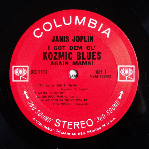 Janis Joplin : I Got Dem Ol' Kozmic Blues Again Mama! (LP, Album, San)