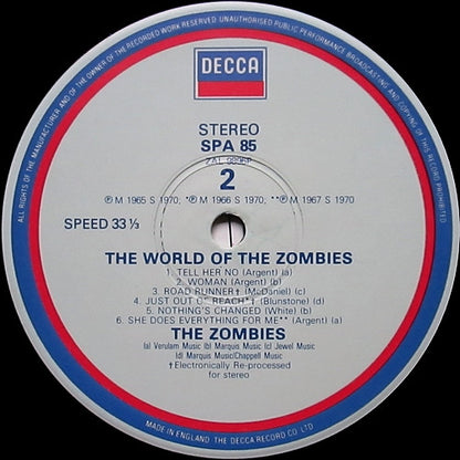 The Zombies : The World Of The Zombies (LP, Comp, RP)