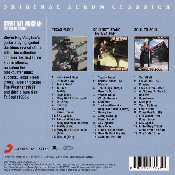 Stevie Ray Vaughan And Double Trouble* : Original Album Classics (CD, Album + CD, Album + CD, Album + Box, Comp)