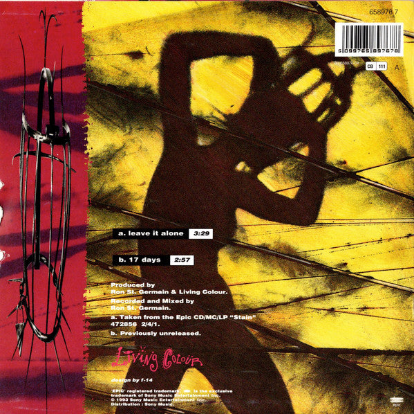 Living Colour : Leave It Alone (7", Single)