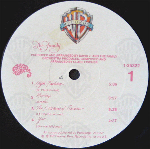 The Family (2) : The Family (LP, Album, All)