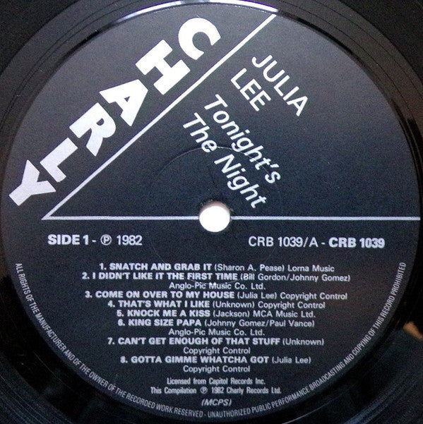 Julia Lee : Tonight's The Night (LP, Comp, Mono, Gre)
