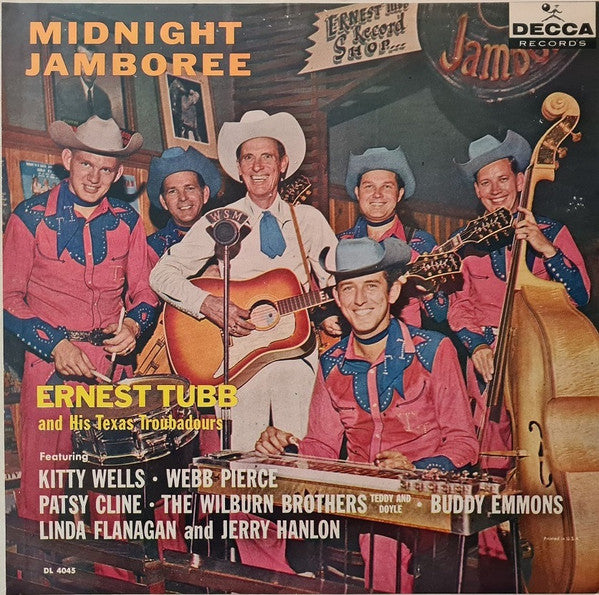 Ernest Tubb And His Texas Troubadours / Various : Midnight Jamboree (LP, Album, Mono)
